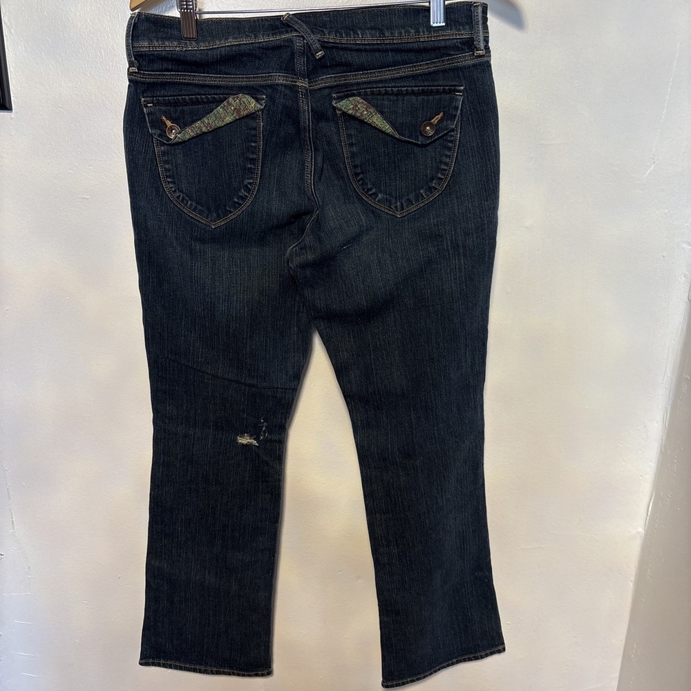Old Navy Jeans‎ Womens 10 Short Blue Kicker Boot-Cut Mid-Rise  Denim